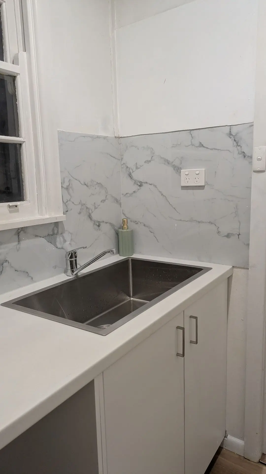 Laundry - bathroom renovation