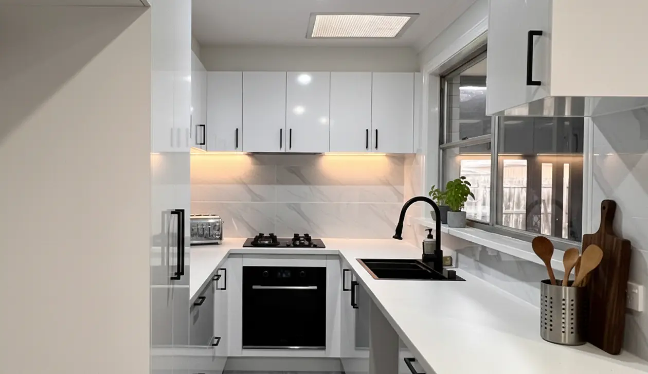 Modern kitchen renovation in Dandenong North with full interior upgrade