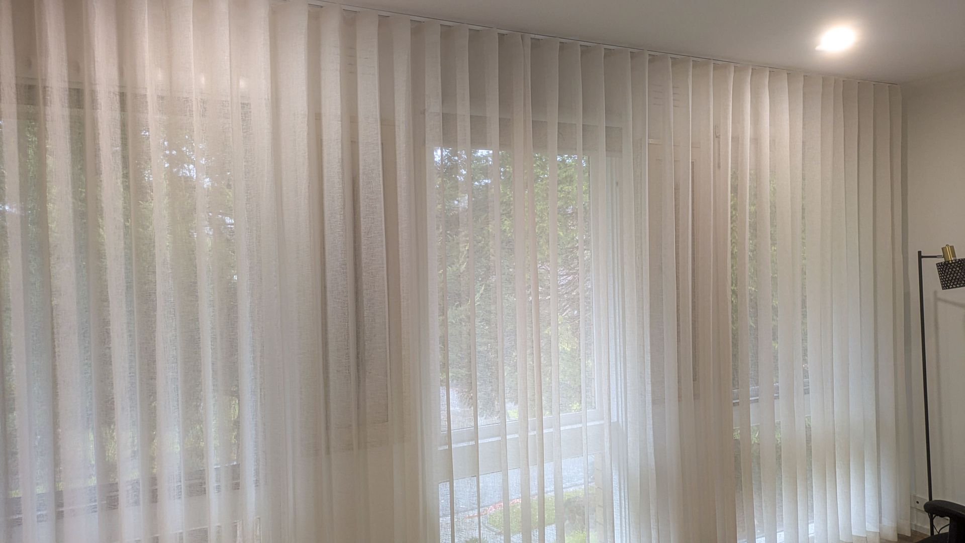 Custom made sheer curtains