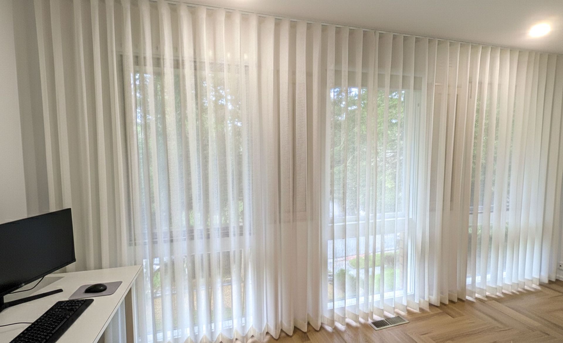 Premium sheer curtains enhancing natural light