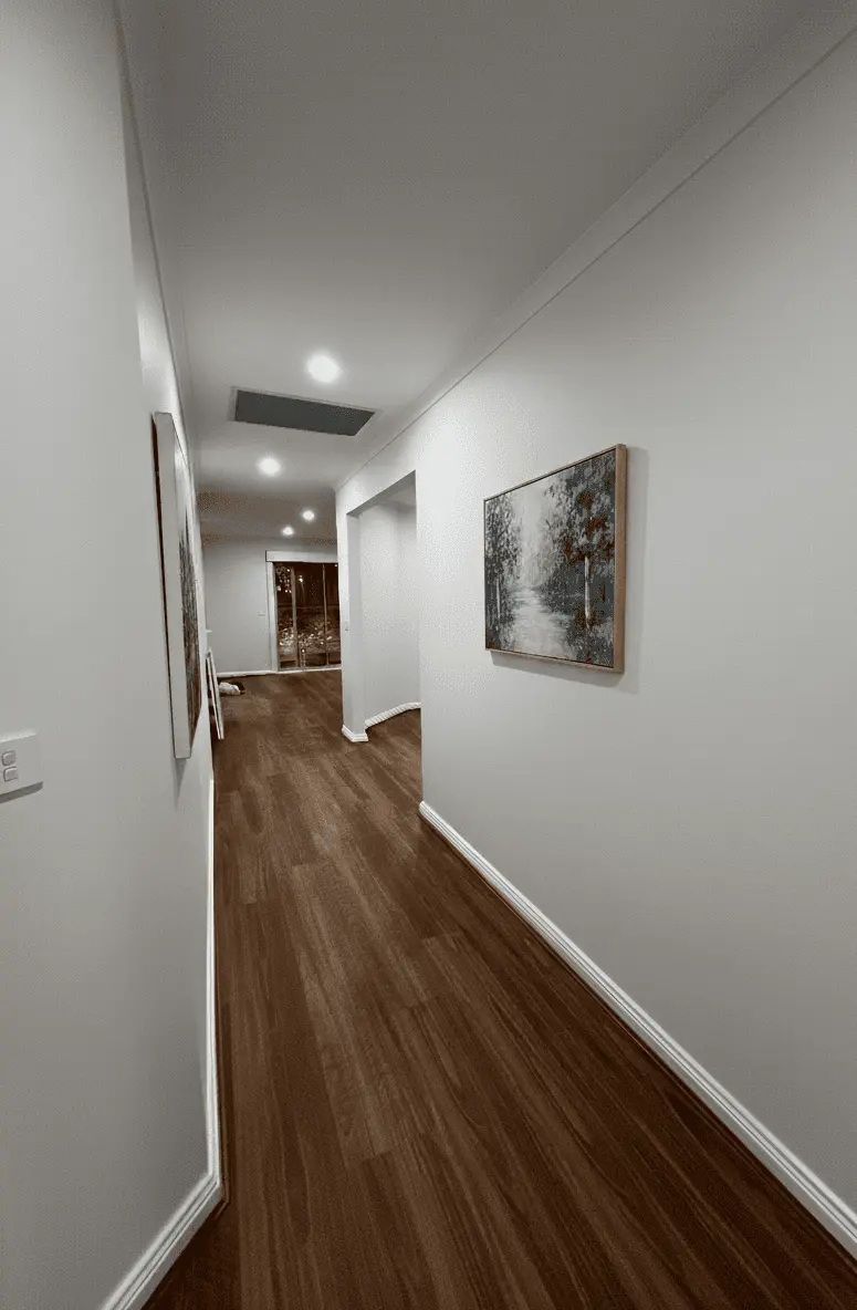 Spacious interior updated with affordable hybrid flooring for long-lasting performance and style.