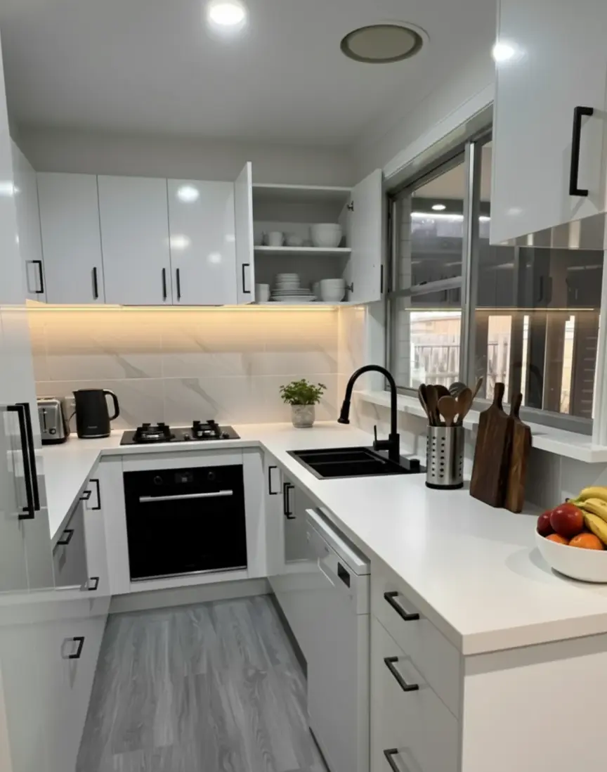 USB-C power points installed above benchtop for convenience