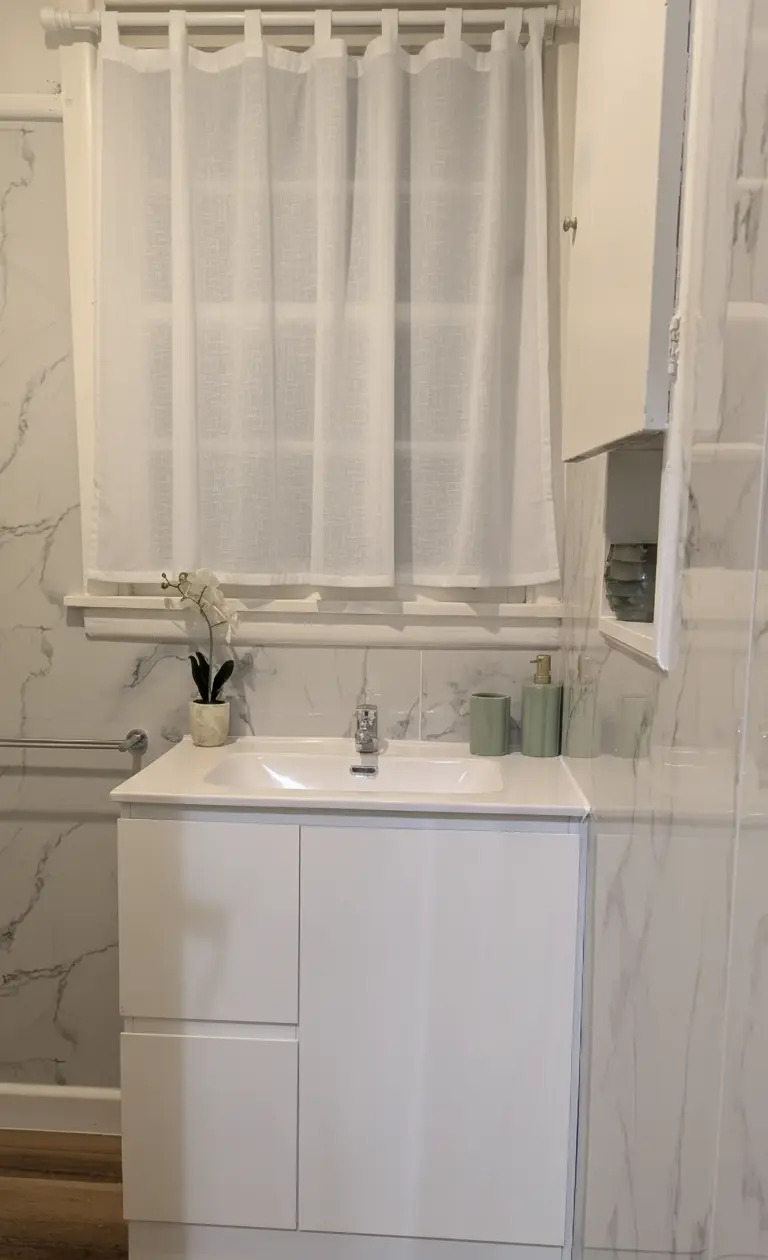 Laundry - bathroom renovation