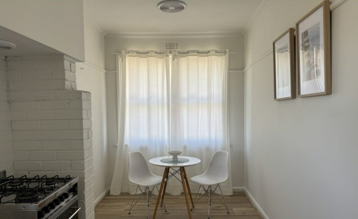 Soft sheer curtains and natural light improvement kitchen redesign Morwell.