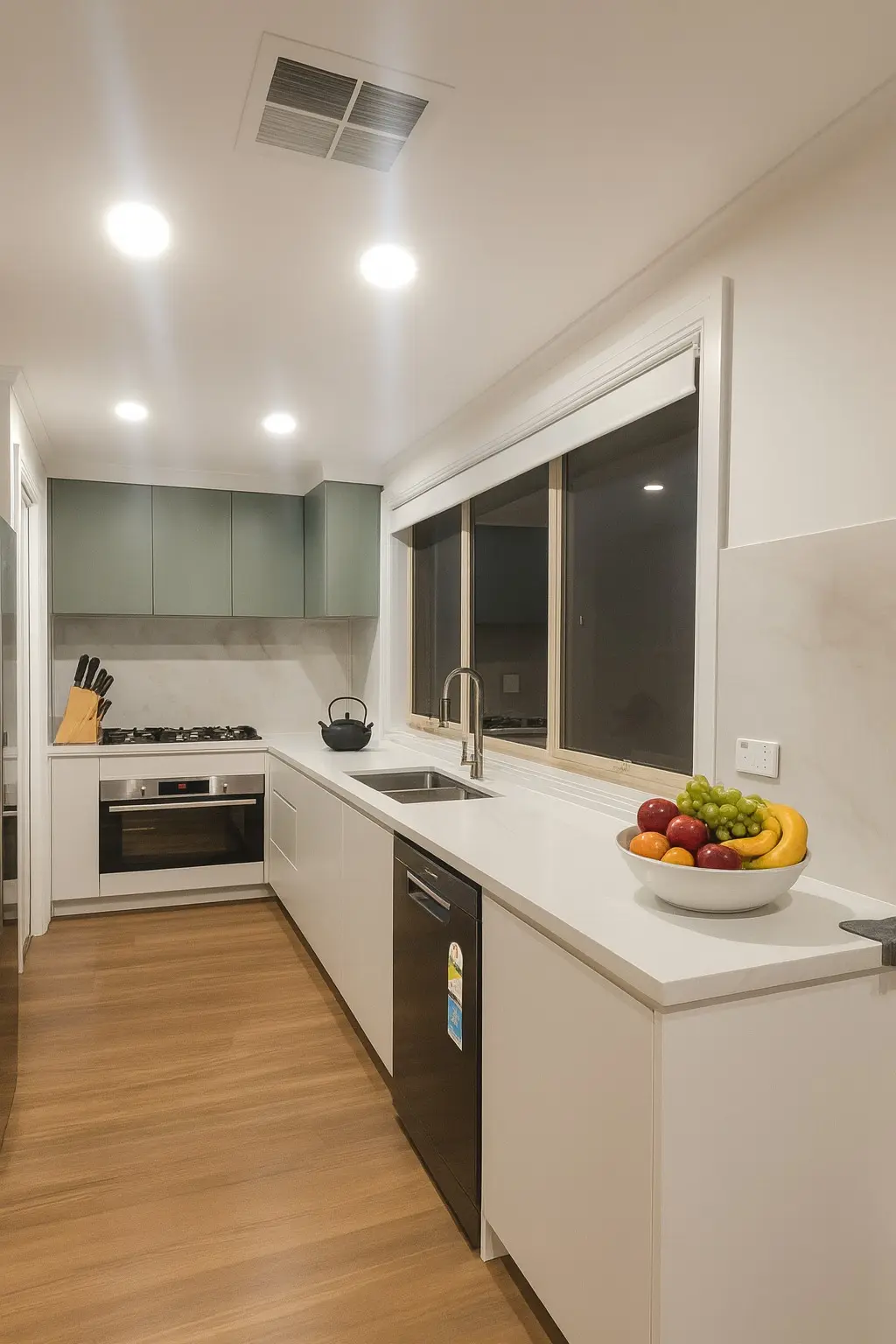 Cheap kitchen renovation with smart layout redesign and durable cabinetry materials.