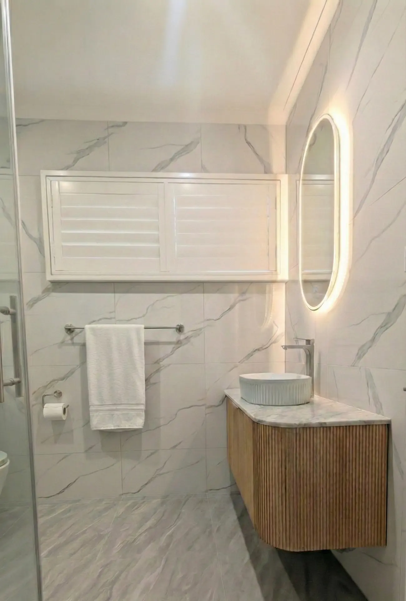 Cost-effective bathroom remodel in Mt Waverley with upgraded waterproofing.