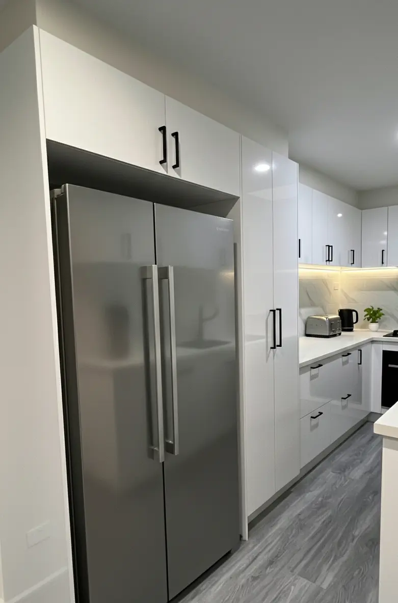 Cheap kitchen renovation Dandenong North with hybrid flooring