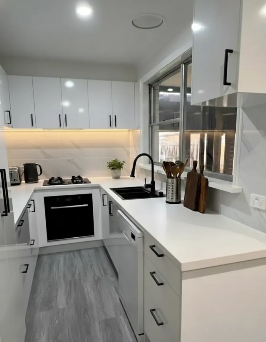 Pull-out spice cabinet installation for organised kitchen storage